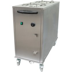 Mobile Heated Plate Lowerator 80 plates Ø300mm | Adexa PL2C