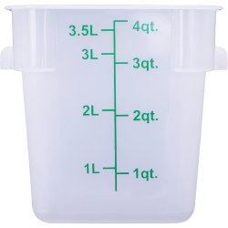 Food Storage Container 3.8 Litre Polypropylene | Adexa PPFSC4