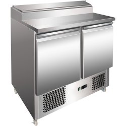 Refrigerated Prep Table 2 doors Sandwich top 5xGN1/6 | Adexa P22