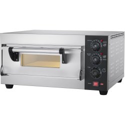 Commercial Pizza oven Electric 1 chamber 400x400mm 350°C Mechanical controls 2.6kW 230V | Adexa PS441