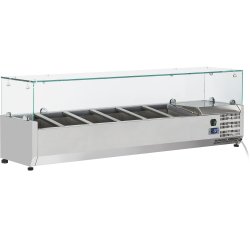 Refrigerated Servery Prep Top 1400mm 6xGN1/4 Depth 330mm | Adexa PT14