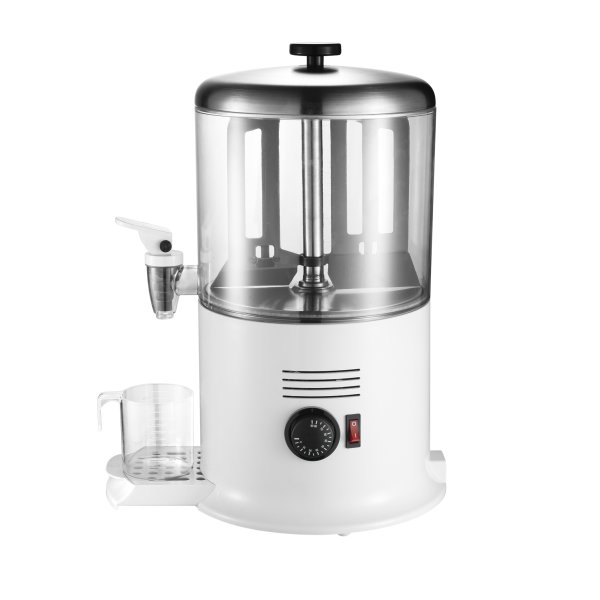 Commercial Hot Chocolate Dispenser / Drink Warmer 6 litres Dual Thermostat White | Adexa Q7006WHITE