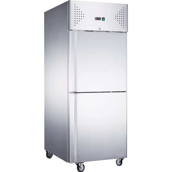 685lt Commercial Refrigerator Stainless Steel Upright with Stable Door GN2/1 Ventilated cooling | Adexa R650VSPLIT
