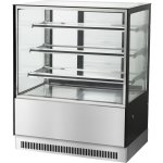 Cake counter 1800x730x1300mm 3 shelves Stainless steel base LED | Adexa GN1800RF3