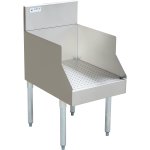 Commercial Recessed Bar Drainboard with Backsplash Stainless steel 610x640x760mm | Adexa RPBDU2524