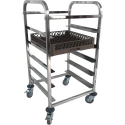 Commercial Dishwasher Basket Trolley Stainless steel 5 levels 550x510x1000mm | Adexa RT5505