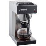 Commercial Filter Coffee Maker Manual Fill 1 Glass Jug 2 Hotplates | Adexa RB286