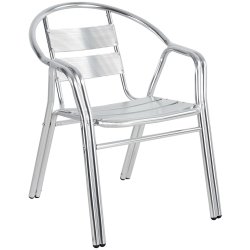 Bistro Arm Chair Aluminium Indoors & Outdoors | Adexa SC025