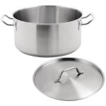 Professional Stew pan with Lid Stainless steel 9.0 litres | Adexa SE12617