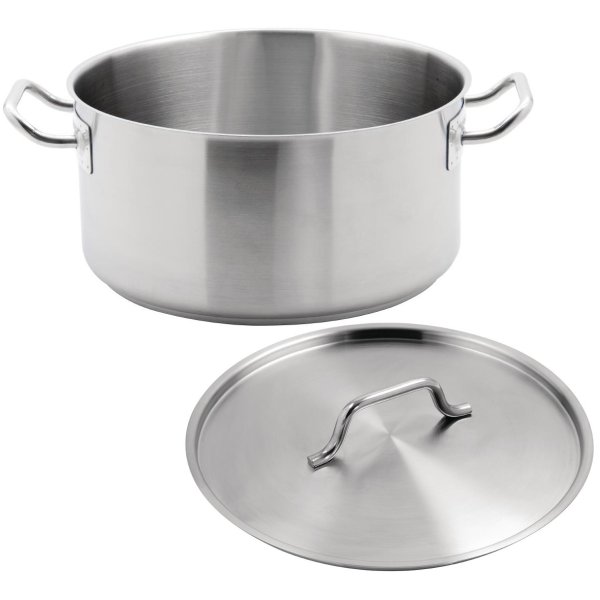 Professional Stew pan with Lid Stainless steel 7.0 litres | Adexa SE12416