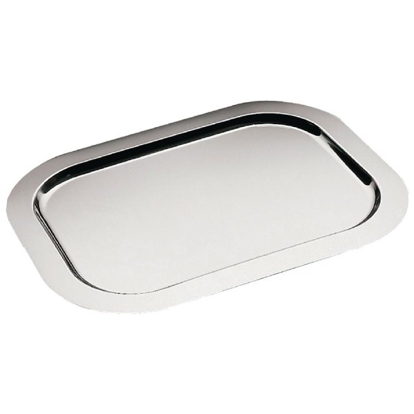 Mirror Stainless steel Serving Tray Rectangular 410x280mm | Adexa SMP016