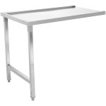 Unloading table Left side 1100x650x850mm No bottom shelf No splashback Stainless steel | Adexa SWT11065R