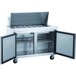 2 Door Mega Top Refrigerated Sandwich Prep Table 24xGN1/6 | Adexa DSP6024MS2