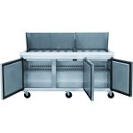 3 Door Mega Top Refrigerated Sandwich Prep Table 30xGN1/6 | Adexa DSP7230MS3