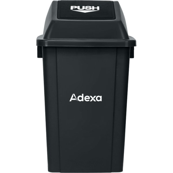 Plastic Waste Bin 60 litres Black | Adexa TB60Y