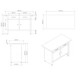 Professional Grey and Black Workshop Workbench with 30mm Wooden Desktop, Drawers and Lockable Doors 1200x600x850mm | Adexa TC006