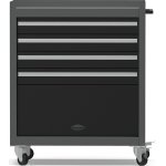 Professional Grey and Black Tool Drawer Cabinet with 4 Drawers and Locker Design 616x330x760mm | Adexa TC027