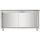 Commercial Worktop Floor Cupboard Sliding doors Stainless steel Width 1200mm Depth 700mm | Adexa VTC127SL