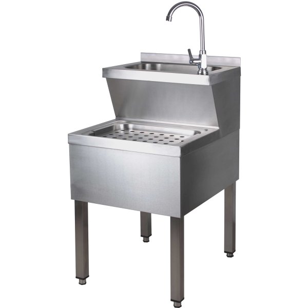 Janitorial Sink & Basin Stainless steel Depth 600mm | Adexa VHWA56