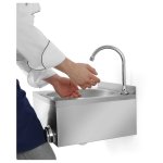 Commercial Hand wash sink Stainless steel Knee control | Adexa VHWR44