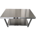 Professional Work table Stainless steel Bottom shelf 1600x600x850mm | Adexa TOR1660