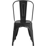 Bistro Dining Chair Steel Black Indoors | Adexa WW163B
