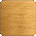 Laminated Square Table top Reversible Walnut & Natural 24x24'' | Adexa TT2424WN