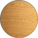 Laminated Round Table top Reversible Walnut & Natural Ø30'' | Adexa TT30RWN