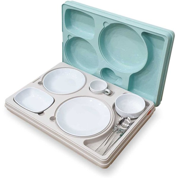 Professional Thermo Meal Tray with 5 Compartments | Adexa TT5N