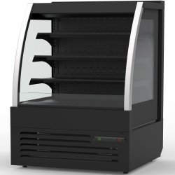 Multi Deck Refrigerator 230 litres with Night Curtain Black 1295x620x1450mm | Adexa VC14F104I