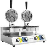 Commercial Waffle maker Double Round | Adexa WF2207D