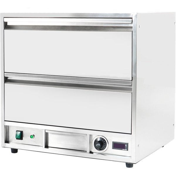 Commercial Food Warmer 2 drawers GN1/1 | Adexa WHBWD02