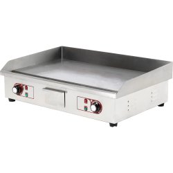 Commercial Griddle Smooth 728x393mm 2 zones 4.4kW Electric | Adexa WHEG820AF