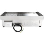 Commercial Griddle Smooth/Ribbed 728x393mm 2 zones 4.4kW Electric | Adexa WHEG820AFR