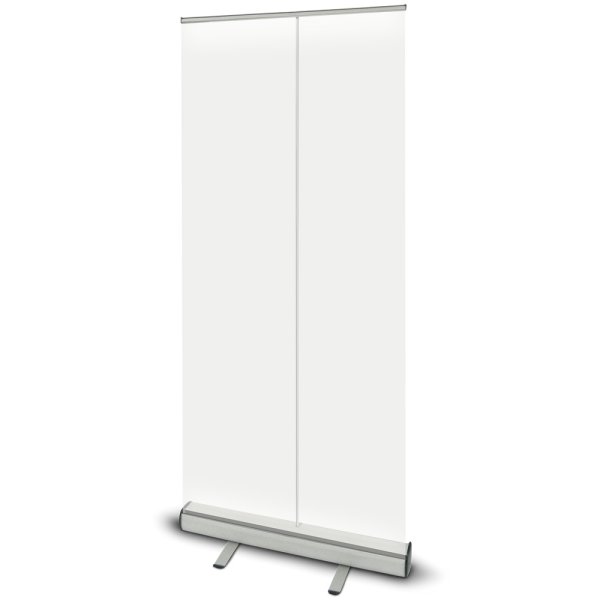 Retractable Banner Stand 1200x2000mm Clear sheet Aluminium base | Adexa WHESB120