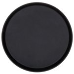 Non-skid Serving tray Super plastic Round 14" Black | Adexa WHF1400