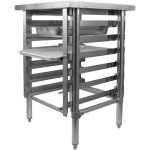 Commercial Equipment Stand with 6 Tier Tray Rack GN1/1 Marine Edges 600x600x600mm | Adexa WHMTR6060