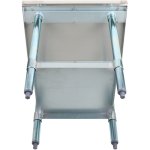 Stainless Steel Commercial Equipment Stand with Galvanised Undershelf & Marine Edges 1000x700x600mm | Adexa WHMT70100
