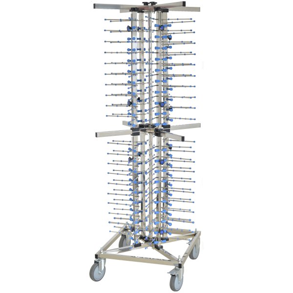 Commercial Plate trolley Stainless steel 80 plates 600x575x1760mm | Adexa WHX1350