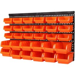 32 Piece Wall Storage Bin Set | Adexa WK1812