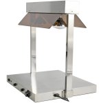 Buffet food warmer with gantry Stainless steel 2 infrared lamps Sneeze guards 2xGN1/1 | Adexa WM2FXX