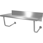 Professional Wall Mounted Work table Stainless steel 1500x600x900mm | Adexa WMTB60150