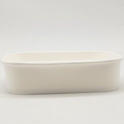 300pcs White Rectangular Bowl 500ml PE | Adexa WPRB500