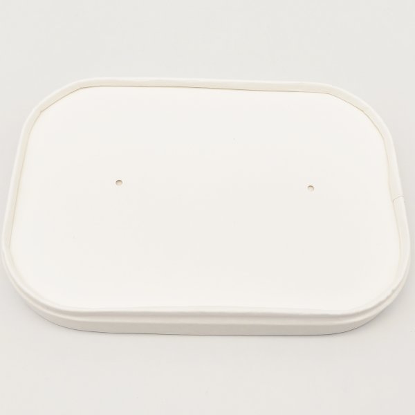 300pcs White Lids for Rectangular Bowl PE | Adexa WPRLID
