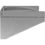 Wall shelf 1 level 3 sides upturn 1200x400x254mm Stainless steel | Adexa WSW400120B