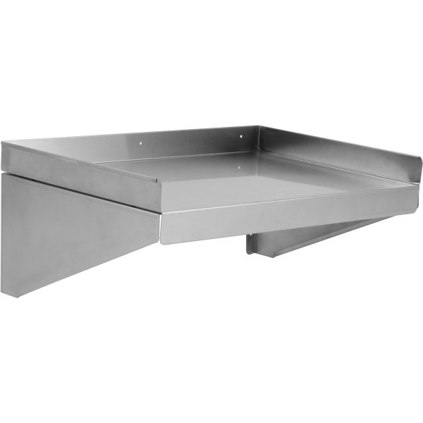 Wall shelf 1 level 3 sides upturn 1500x400x254mm Stainless steel | Adexa WSW400150B