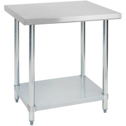Commercial Stainless Steel Work Table Bottom shelf 900x600x900mm | Adexa WT6090G