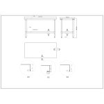 Commercial Stainless Steel Work Table Bottom shelf 1500x700x900mm | Adexa WT70150G