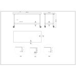 B GRADE Commercial Mobile Stainless Steel Work Table Bottom shelf 1800x700x900mm | Adexa WT70180GMOBILE B GRADE