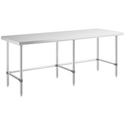 Commercial Stainless Steel Work Table No Bottom shelf 2100x600x900mm | Adexa WT60210GNU